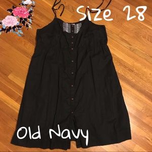 Old navy black linen dress